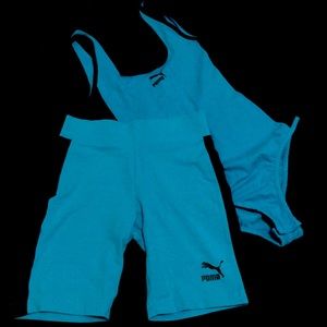Puma set - bodysuit and biker shorts
